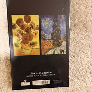Van Gogh Fine Art  1000 Pc Double Sided Jigsaw Puzzle  Sunflower NEW SEALED
